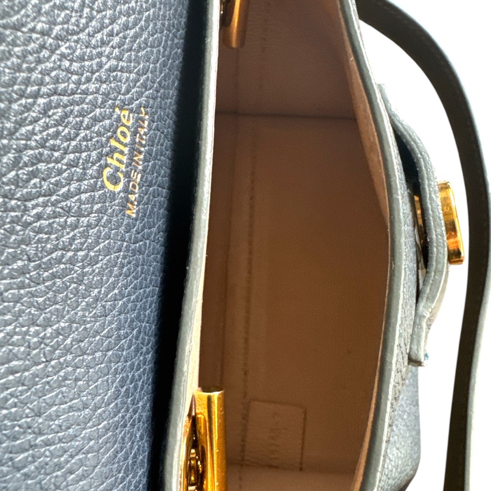 Chloe Clare Navy Mini Crossbody Bag - Picture 7 of 8